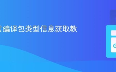 Go语言编译包类型信息获取教程