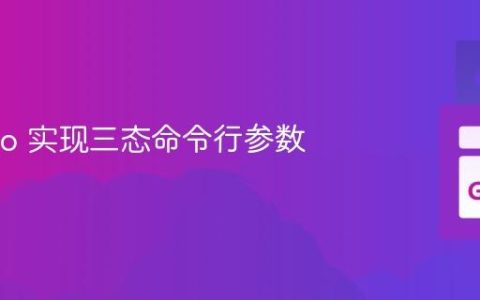 使用 Go 实现三态命令行参数