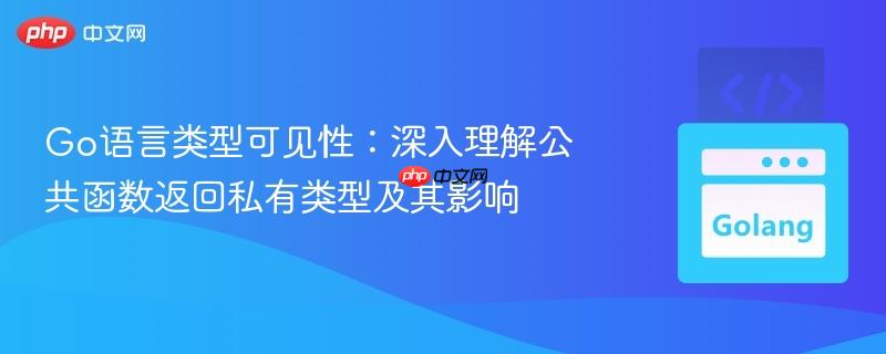 go语言类型可见性:深入理解公共函数返回私有类型及其影响