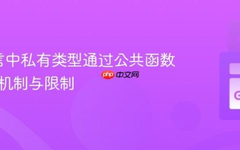 Go语言中私有类型通过公共函数暴露的机制与限制
