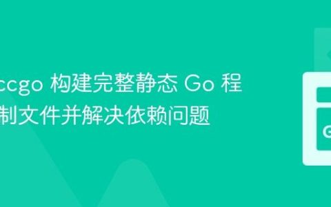 使用 gccgo 构建完整静态 Go 程序二进制文件并解决依赖问题