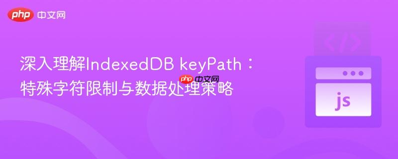深入理解IndexedDB keyPath:特殊字符限制与数据处理策略