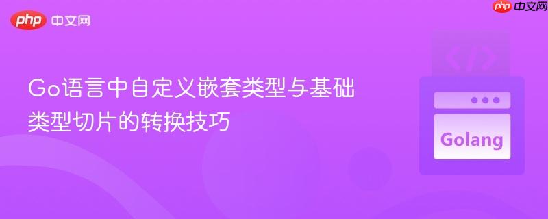 Go语言中自定义嵌套类型与基础类型切片的转换技巧