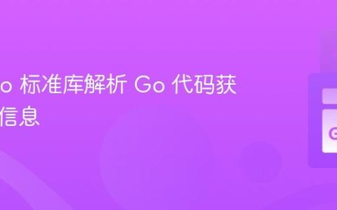 使用 Go 标准库解析 Go 代码获取类型信息
