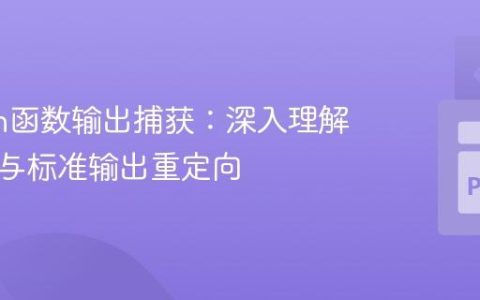 Python函数输出捕获：深入理解返回值与标准输出重定向