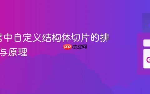Go语言中自定义结构体切片的排序实践与原理