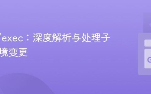Go os/exec：深度解析与处理子进程环境变更