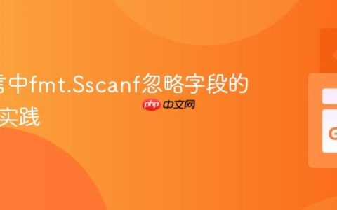 Go语言中fmt.Sscanf忽略字段的策略与实践