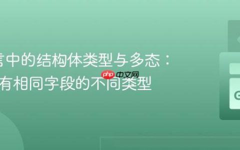Go语言中的结构体类型与多态：处理具有相同字段的不同类型