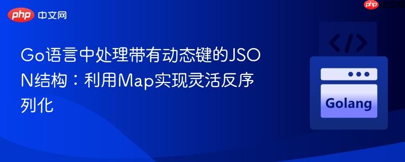 Go语言中处理带有动态键的JSON结构：利用Map实现灵活反序列化
