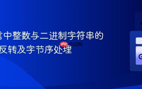 Go语言中整数与二进制字符串的转换、反转及字节序处理