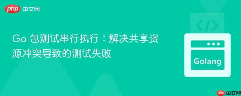 Go 包测试串行执行:解决共享资源冲突导致的测试失败