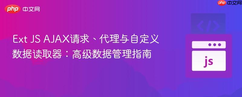Ext JS AJAX请求、代理与自定义数据读取器:高级数据管理指南