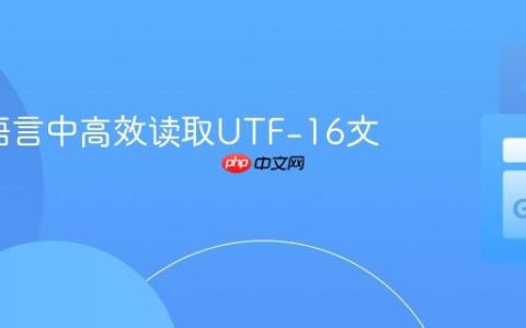 在Go语言中高效读取UTF-16文本文件