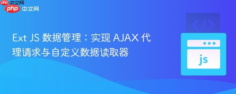 Ext JS 数据管理:实现 AJAX 代理请求与自定义数据读取器