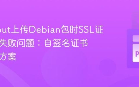 解决dput上传Debian包时SSL证书验证失败问题：自签名证书的临时方案