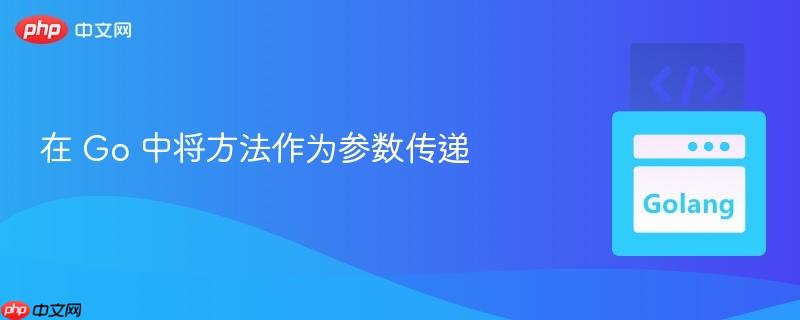 在 go 中将方法作为参数传递