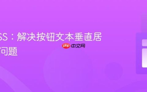 聚焦CSS：解决按钮文本垂直居中偏差问题
