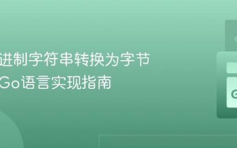 将十六进制字符串转换为字节数组：Go语言实现指南