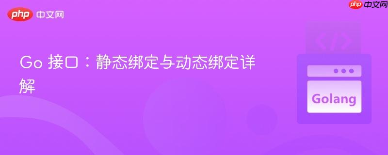Go 接口:静态绑定与动态绑定详解