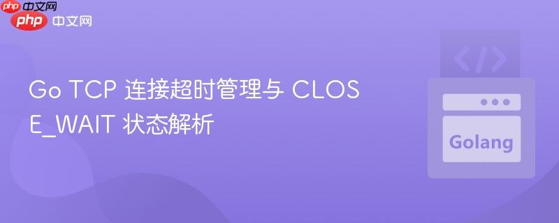 Go TCP 连接超时管理与 CLOSE_WAIT 状态解析