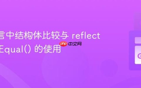 Go 语言中结构体比较与 reflect.DeepEqual() 的使用