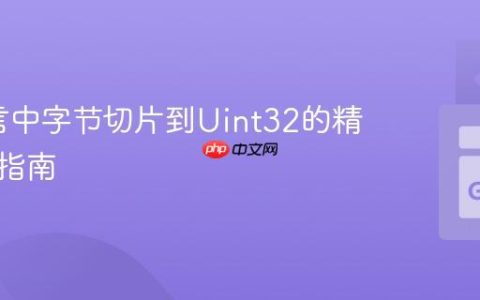 Go语言中字节切片到Uint32的精确转换指南
