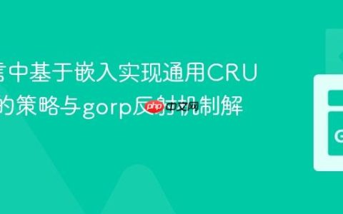 Go语言中基于嵌入实现通用CRUD操作的策略与gorp反射机制解析
