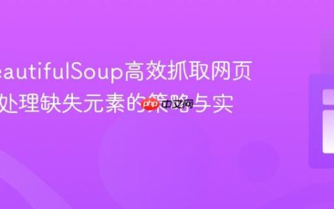 利用BeautifulSoup高效抓取网页数据：处理缺失元素的策略与实践