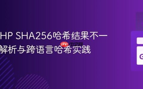 Go与PHP SHA256哈希结果不一致问题解析与跨语言哈希实践