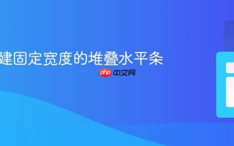 如何创建固定宽度的堆叠水平条形图