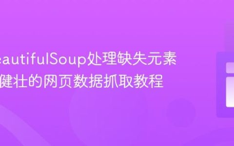 使用BeautifulSoup处理缺失元素：构建健壮的网页数据抓取教程