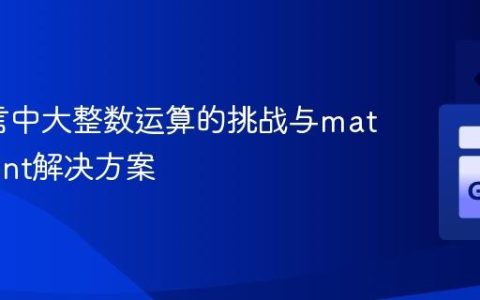 Go语言中大整数运算的挑战与math/big.Int解决方案