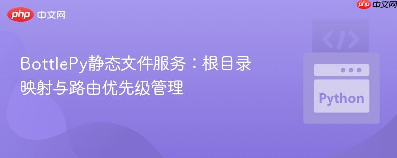 BottlePy静态文件服务:根目录映射与路由优先级管理
