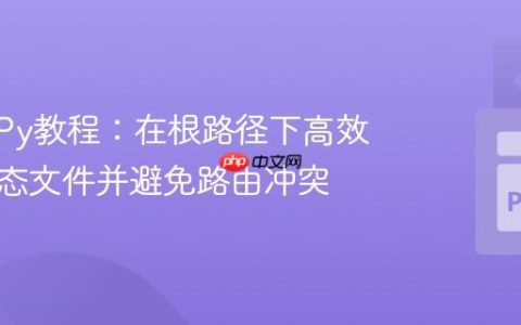 BottlePy教程：在根路径下高效提供静态文件并避免路由冲突