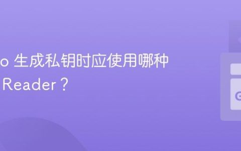 使用 Go 生成私钥时应使用哪种类型的 Reader？