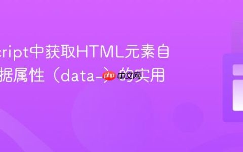 JavaScript中获取HTML元素自定义数据属性（data-）的实用指南