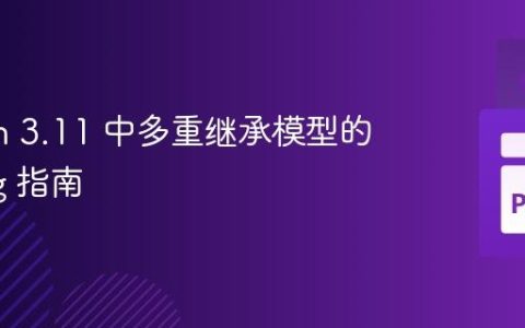 Python 3.11 中多重继承模型的 Typing 指南