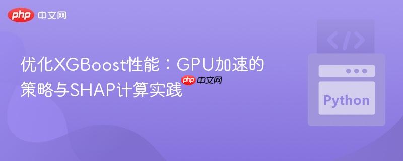 优化XGBoost性能：GPU加速的策略与SHAP计算实践