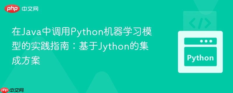 在Java中调用Python机器学习模型的实践指南:基于Jython的集成方案