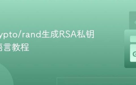 使用crypto/rand生成RSA私钥的Go语言教程