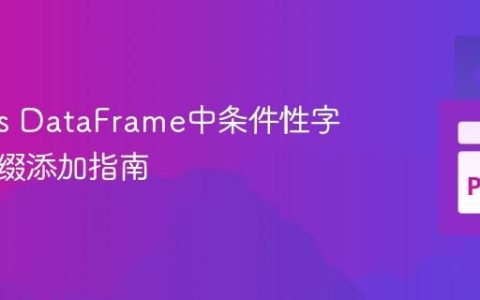 Pandas DataFrame中条件性字符串前缀添加指南