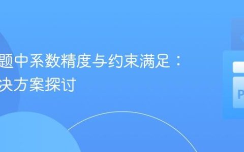 优化问题中系数精度与约束满足：优雅解决方案探讨
