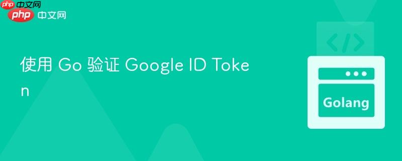 使用 go 验证 google id token