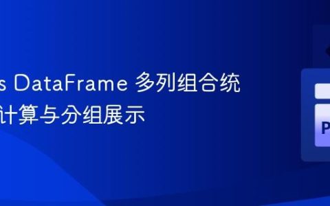 Pandas DataFrame 多列组合统计数据计算与分组展示