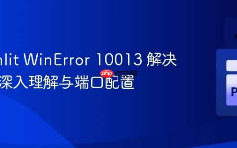 Streamlit WinError 10013 解决方案：深入理解与端口配置
