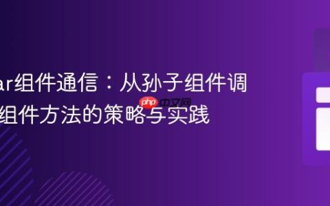 Angular组件通信：从孙子组件调用祖父组件方法的策略与实践