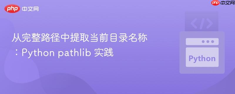 从完整路径中提取当前目录名称:Python pathlib 实践