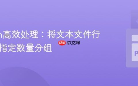 Python高效处理：将文本文件行内容按指定数量分组