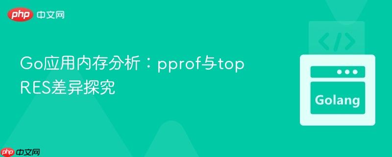 Go应用内存分析:pprof与top RES差异探究